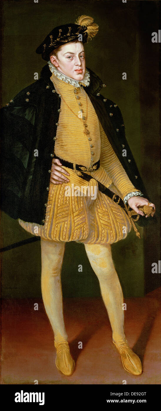 Don Carlos, Prince of Asturias, 1564. Artist: Coello, Alonso Sánchez (1531-1588) Stock Photo