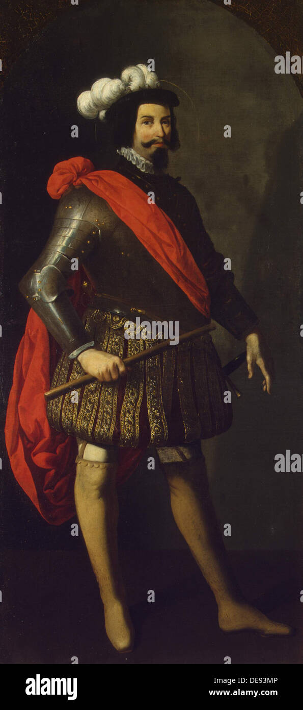 Saint Ferdinand III of Castile, ca 1630-1634. Artist: Zurbarán, Francisco, de (1598-1664) Stock Photo