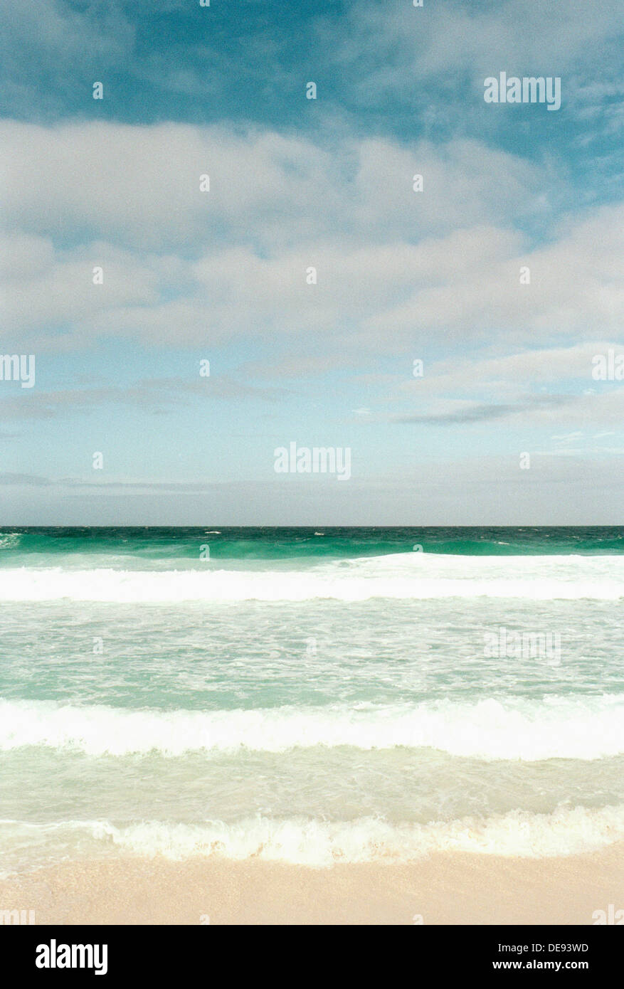 Sand and Surf, Seychelles Stock Photo Alamy