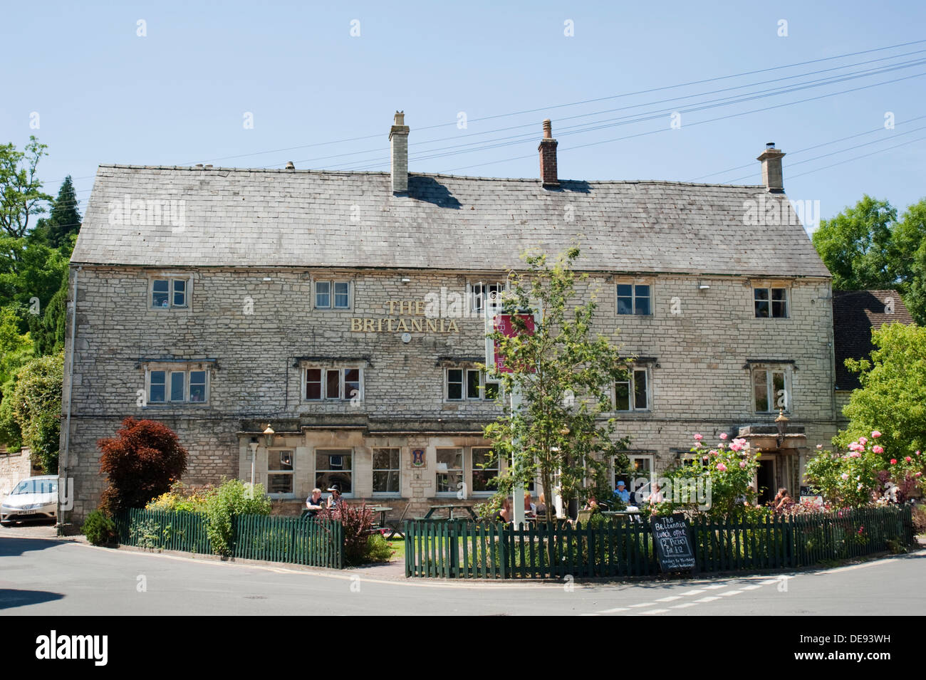 The Britannia Pub in Nailsworth, Gloucestershire, England, UK Stock
