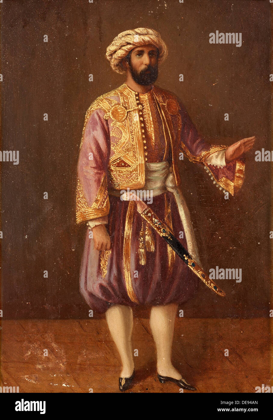 Portrait of the King Charles XV of Sweden in Turkish Dress, Mid of the 19th cen.. Artist: Anonymous Stock Photo