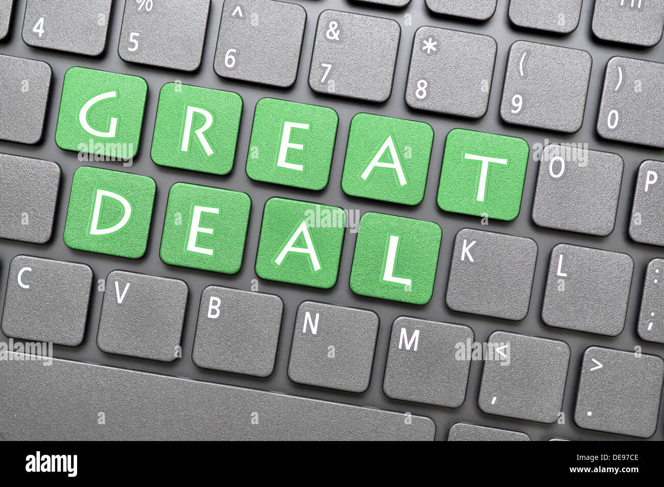 Great deal on keyboard Stock Photo