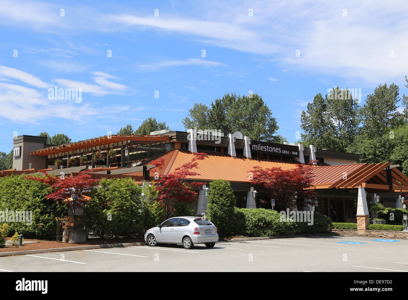 Milestone grill and bar restaurant in Coquitlam BC Canada Stock Photo