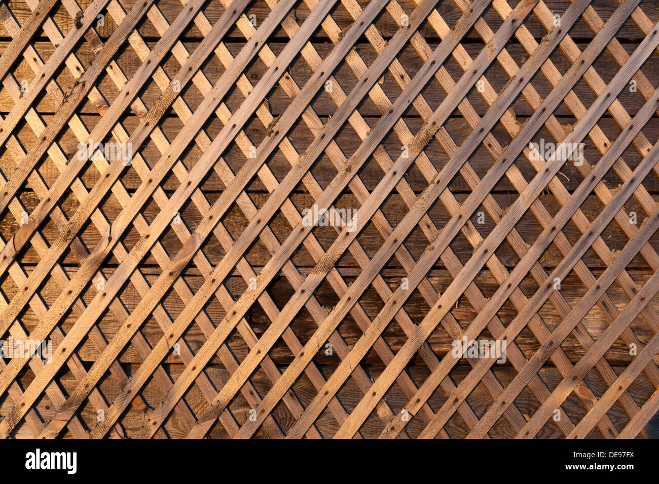 Wooden grid on the wall for laying plaster Stock Photo Alamy