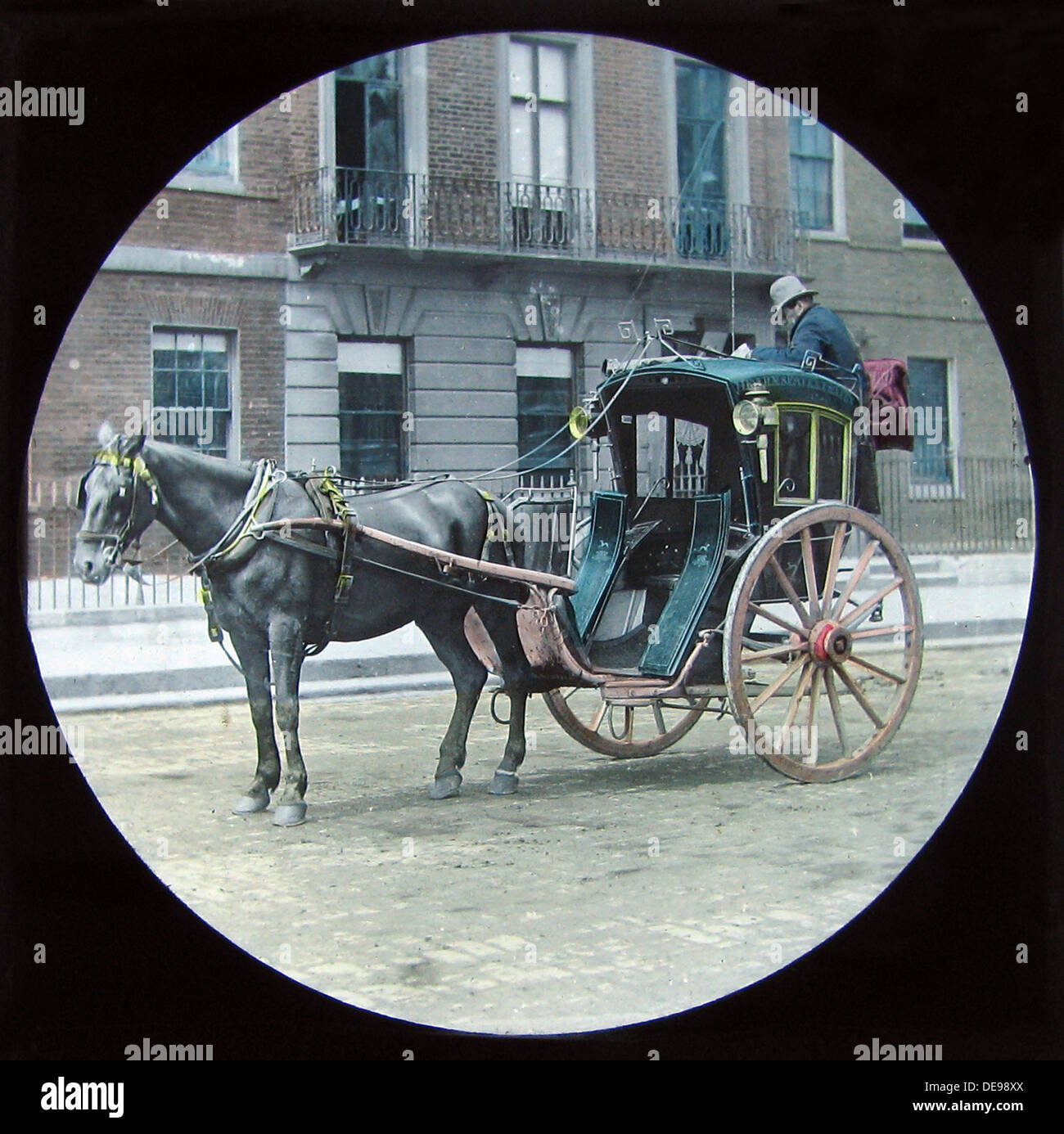 London Hansom Cab Victorian period Stock Photo Alamy