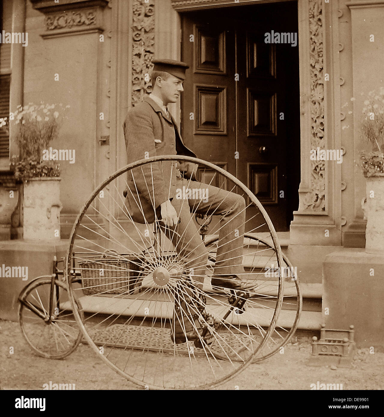 Early tricycle Victorian period Stock Photo