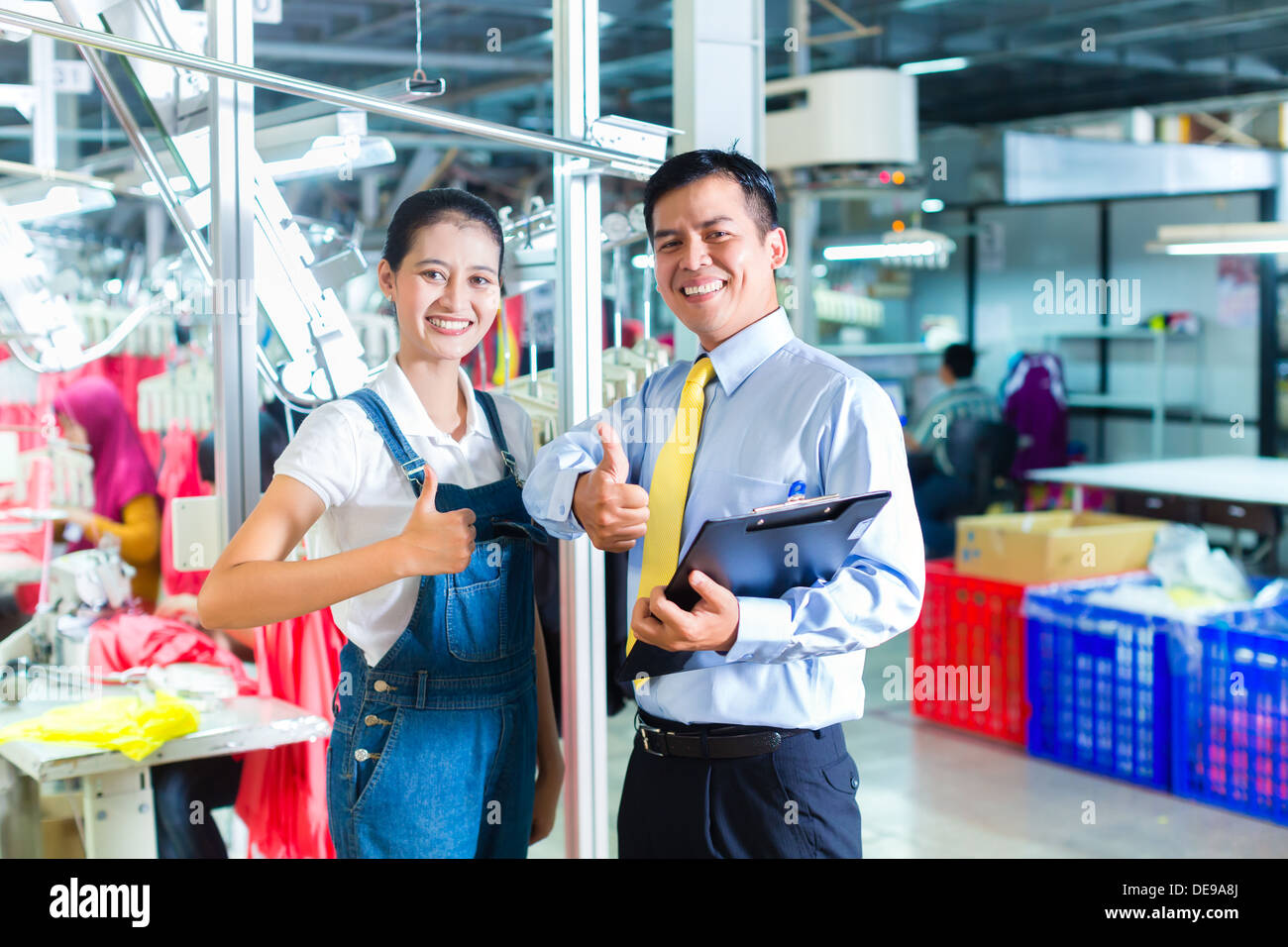 Factory labor sewing machines indonesia hires stock photography and images Alamy