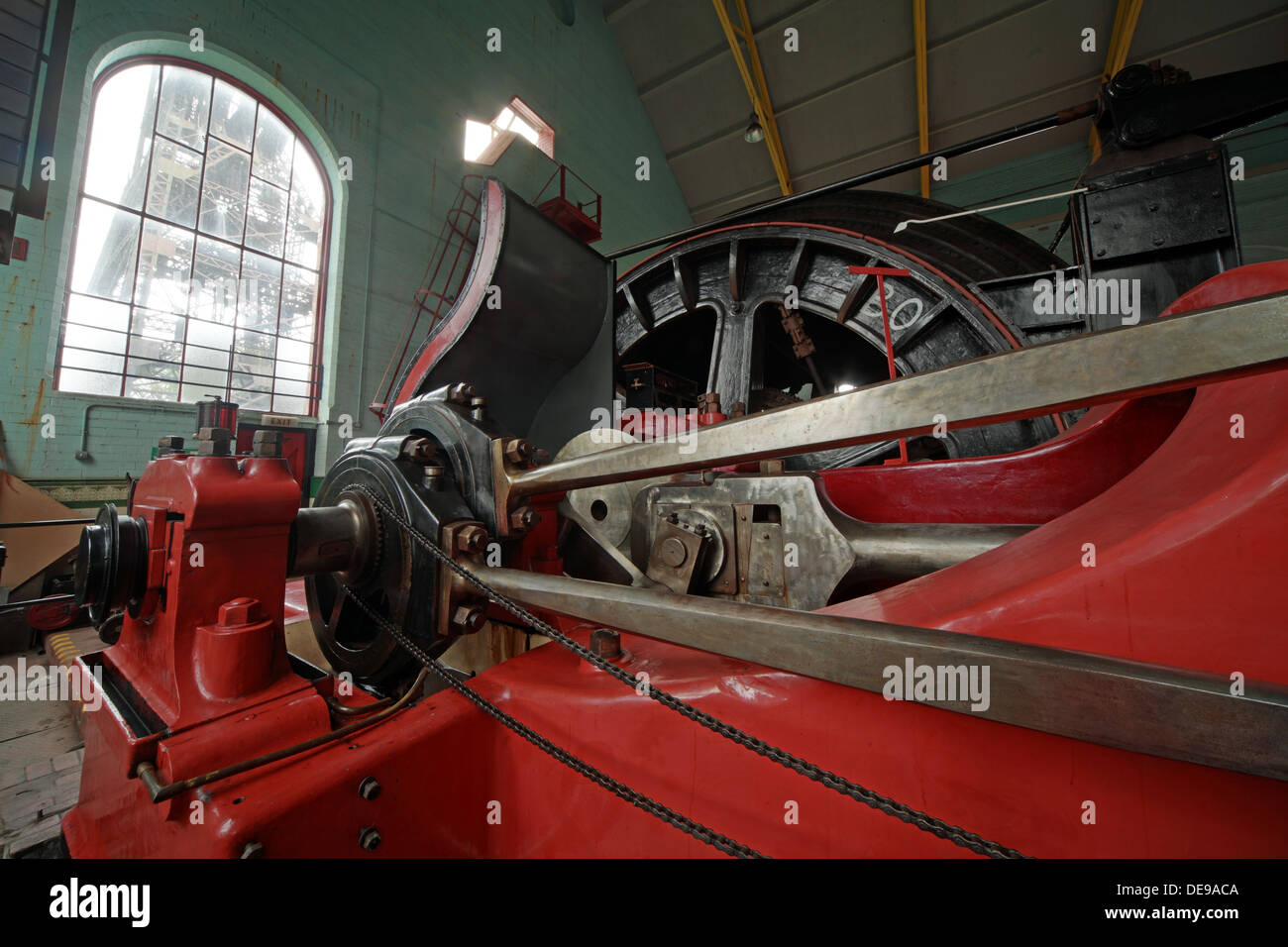 Astley Green Pit Red No1 Winding Gear Engine Stock Photo