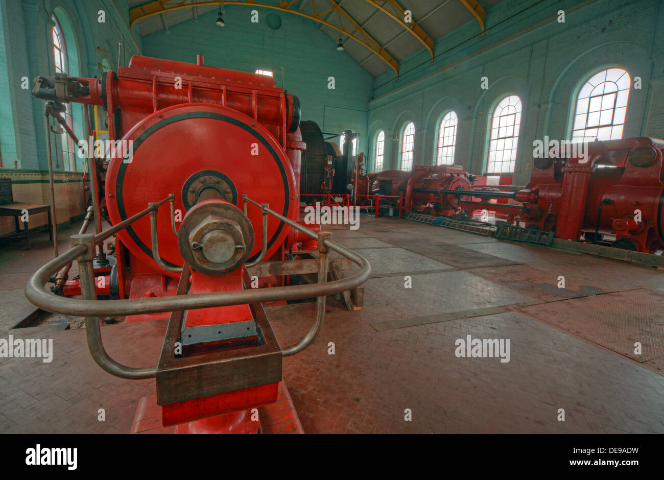 Astley Green Pit Red No1 Winding Gear Engine Stock Photo