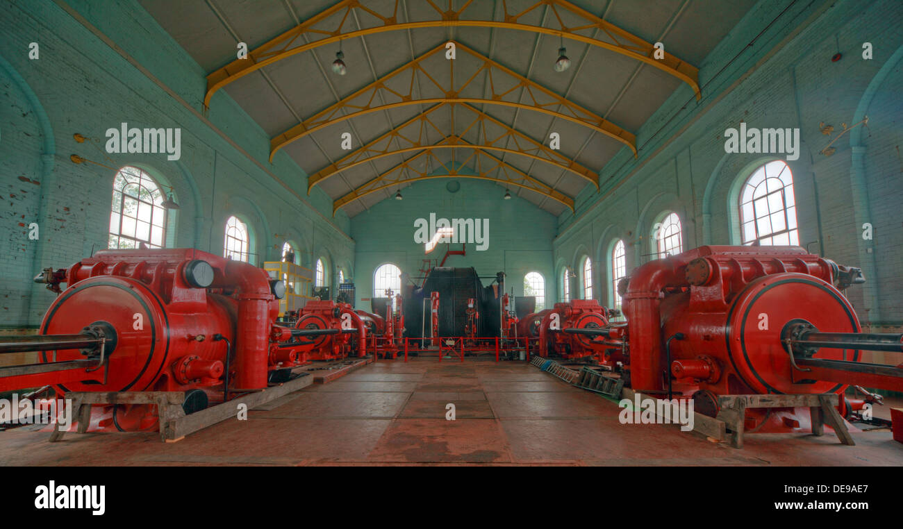 Astley Green Pit Red No1 Winding Gear Engine Stock Photo