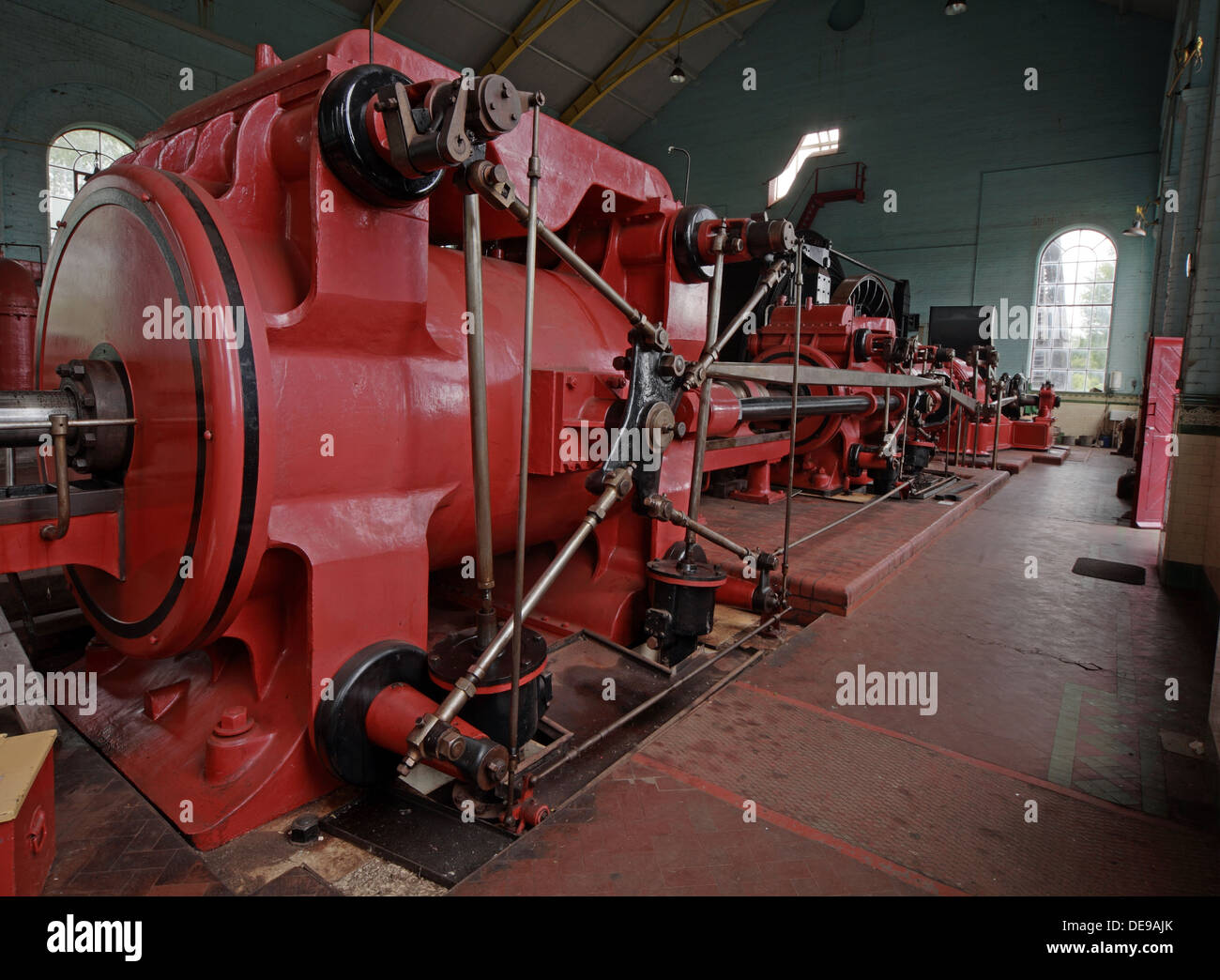 Astley Green Pit Red No1 Winding Gear Engine Stock Photo