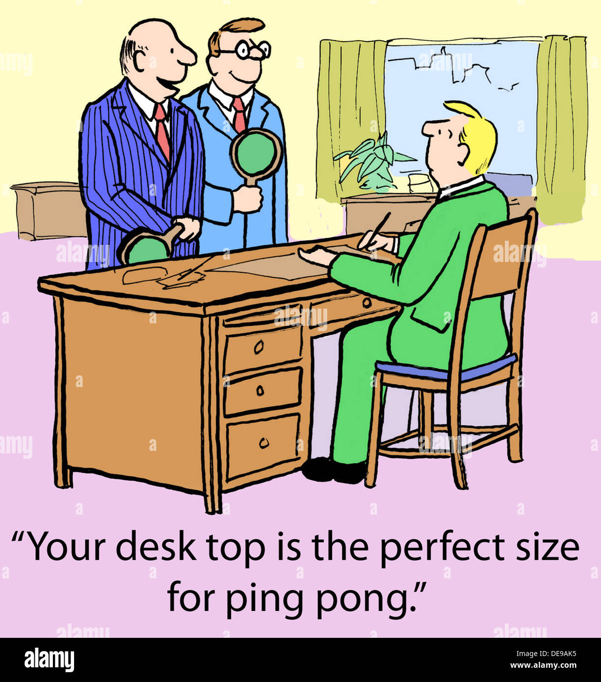 Workers Want To Play Ping Pong At Break Time On Coworker S