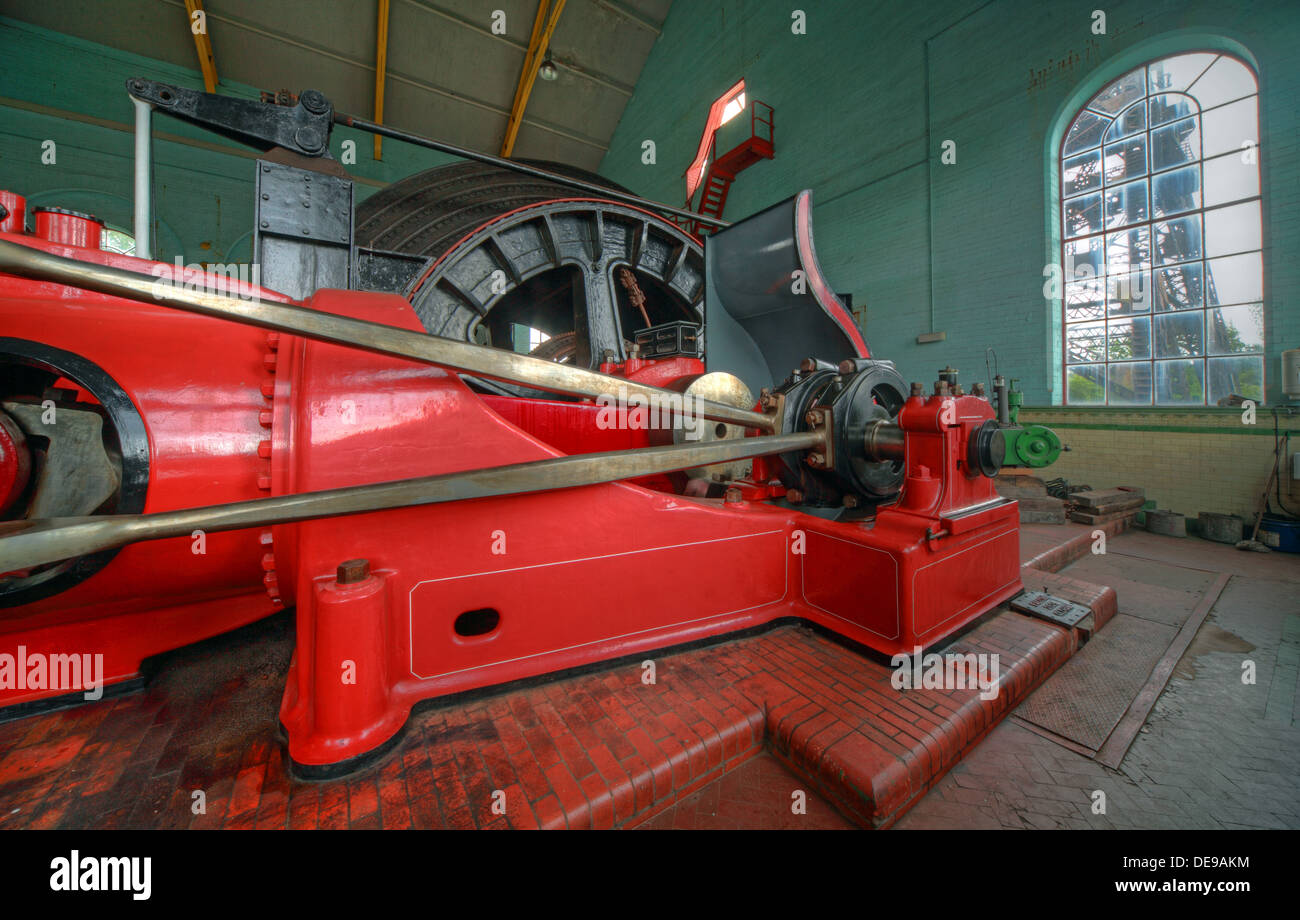 Astley Green Pit Red No1 Winding Gear Engine Stock Photo