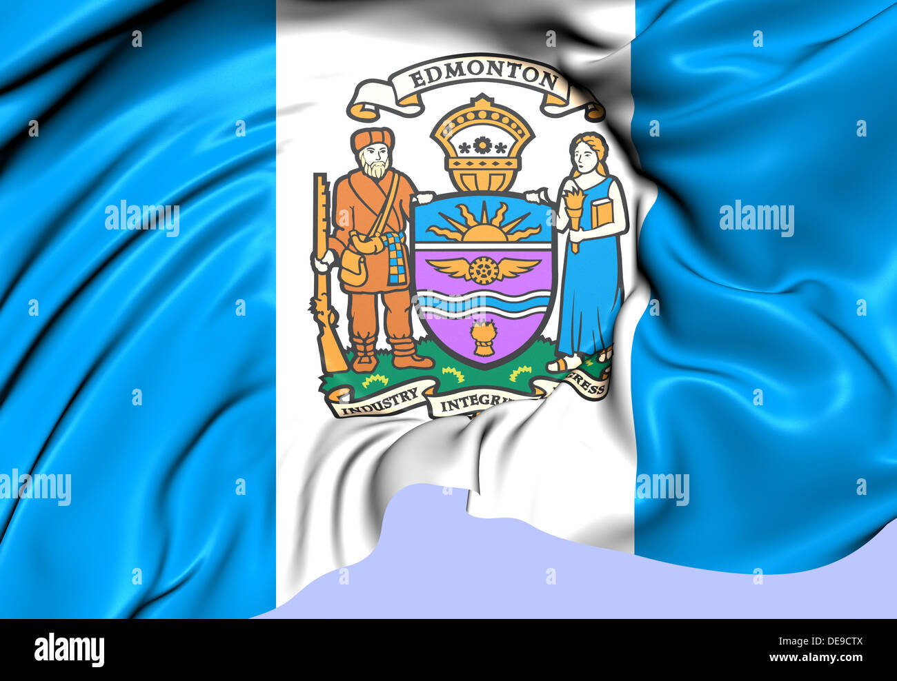 Flag of Edmonton, Canada. Close Up Stock Photo Alamy