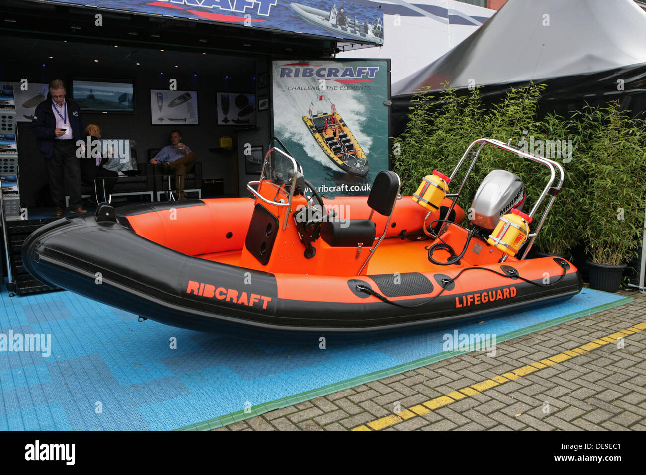 Southampton,UK,13th September 2013,A Ribcraft at the PSP Southampton boat show©Keith Larby/Alamy Live News Stock Photo