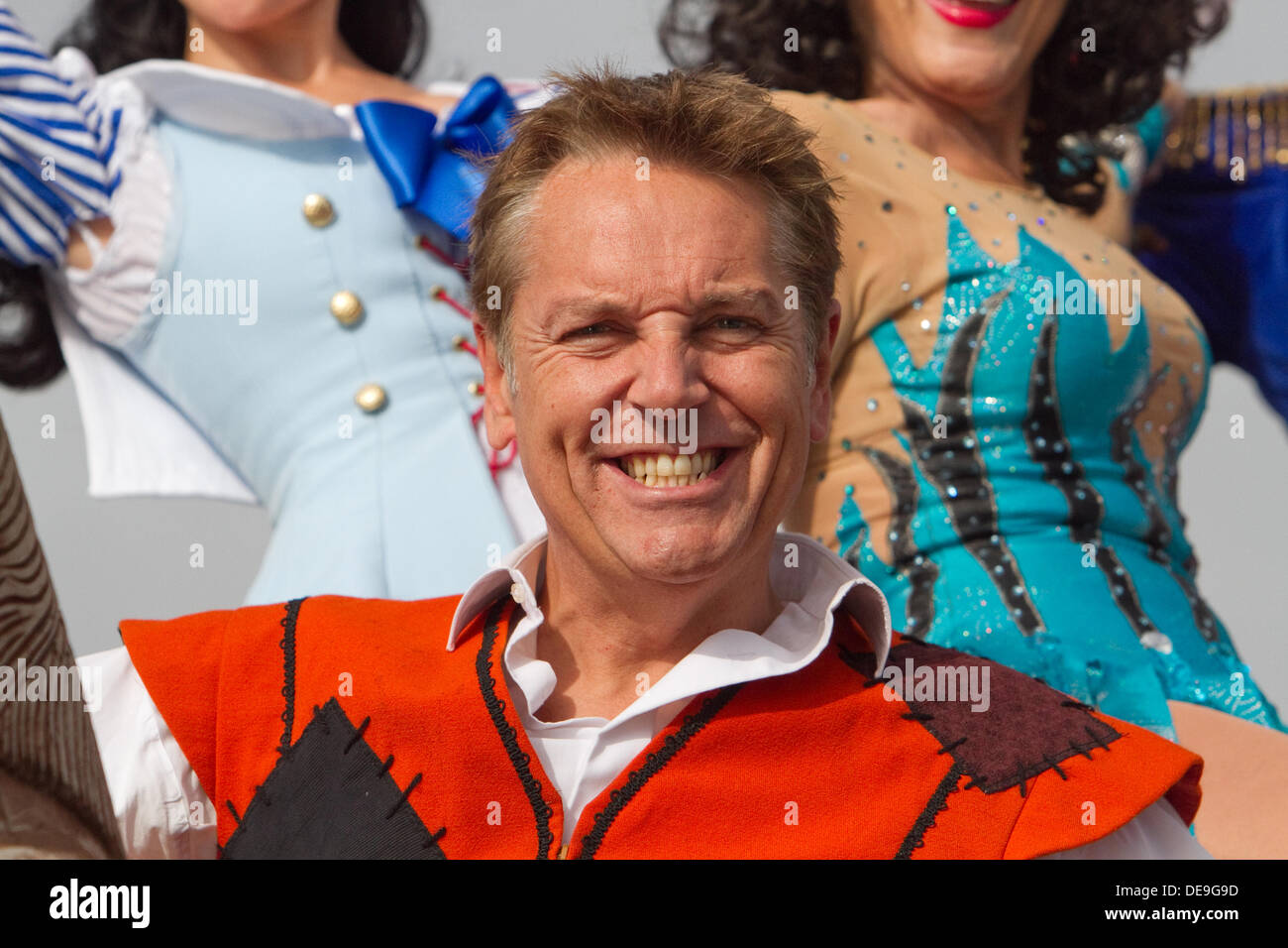 Southampton,UK,13th September 2013, Brian Conley & Lesley Joseph from the Mayflower theatre panto visited the PSP Southampton boat show©Keith Larby/Alamy Live News Stock Photo