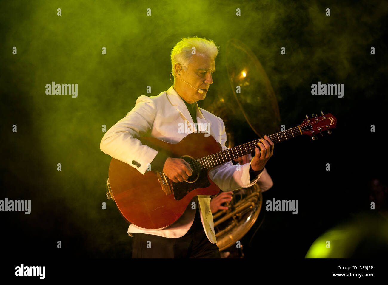 David Byrne from Talking Heads & St Vincent play live at Electric Picnic 2013 Stock Photo