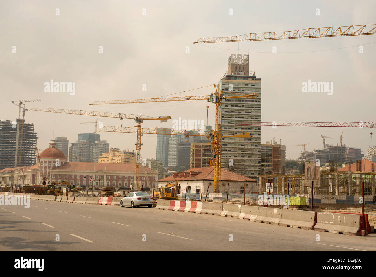 Construction boom, Luanda, Angola Stock Photo