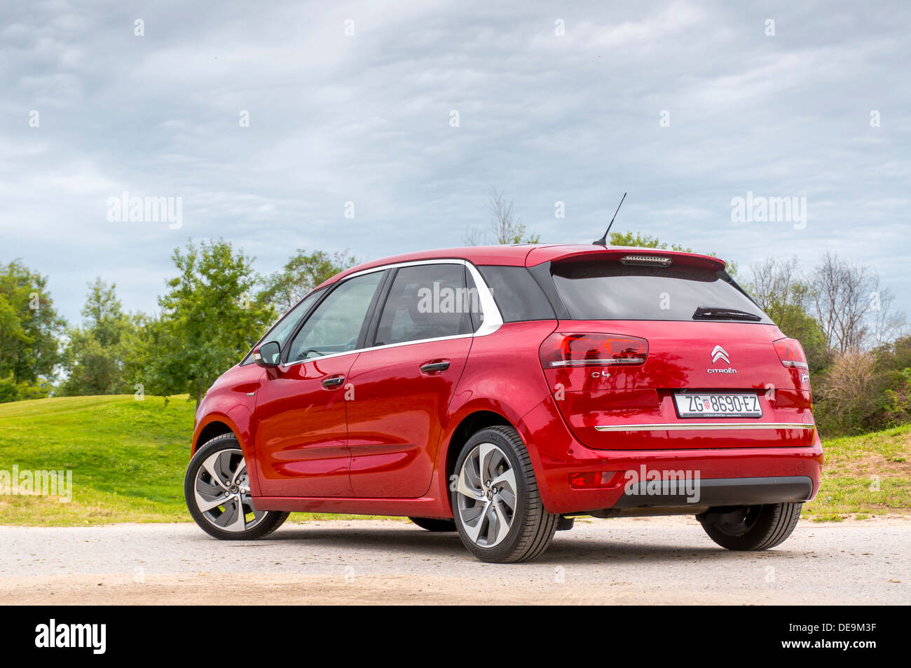 2nd generation of French MPV Citroen C4 Picasso Stock Photo