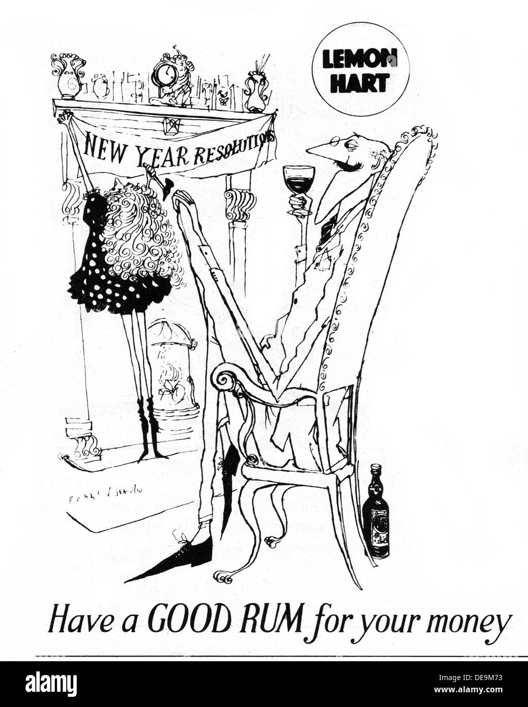 Rum advert 1950s hires stock photography and images Alamy