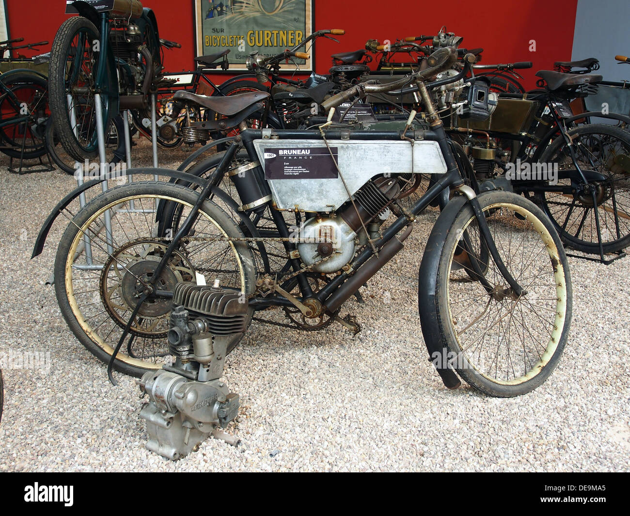 1901 Bruneau 2cv, Mus e de la Moto et du V lo, Amneville, France, 002 Stock  Photo - Alamy