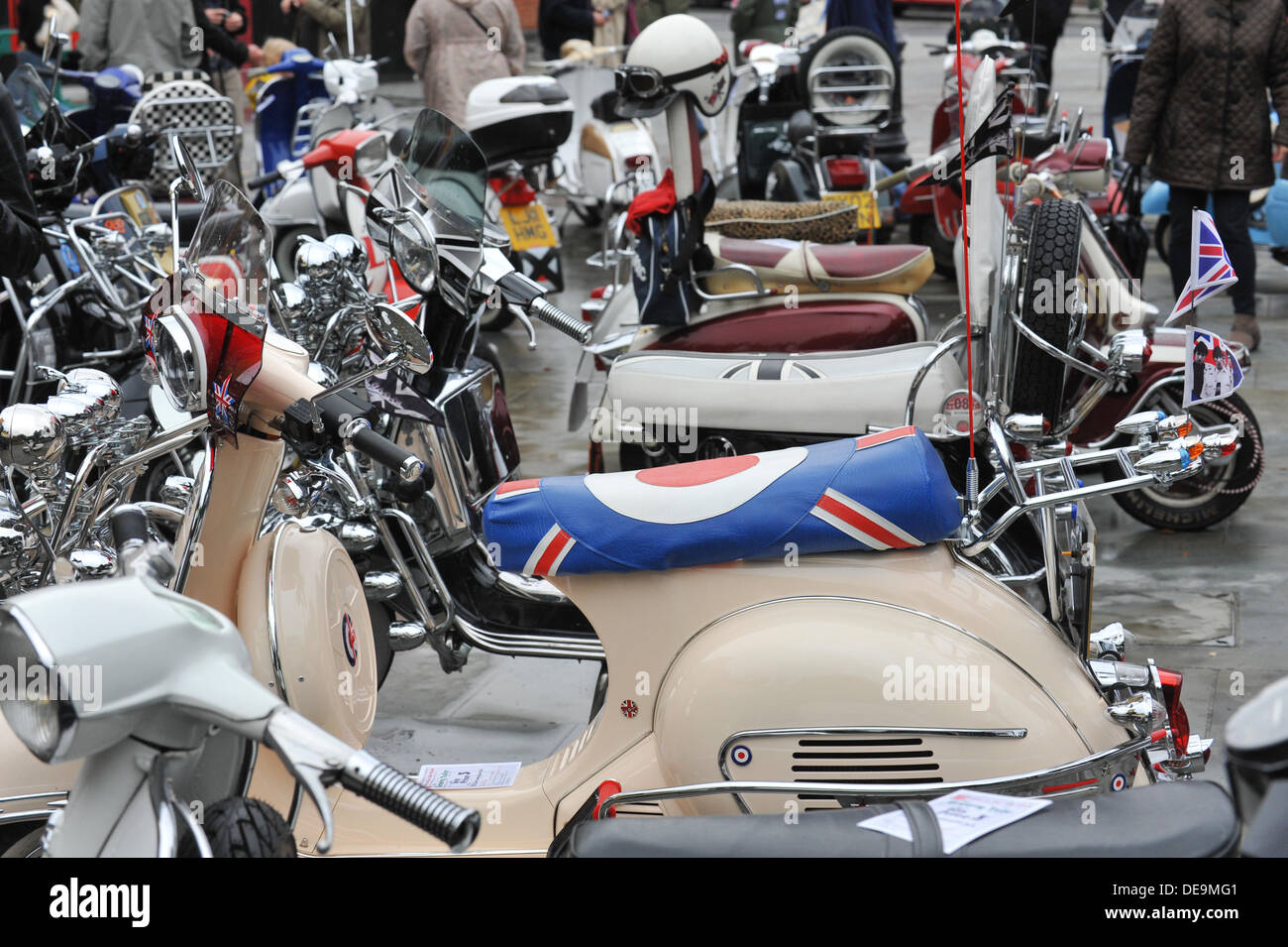 Lower Marsh, Waterloo, London, UK. 14th September 2013. Scooters at the