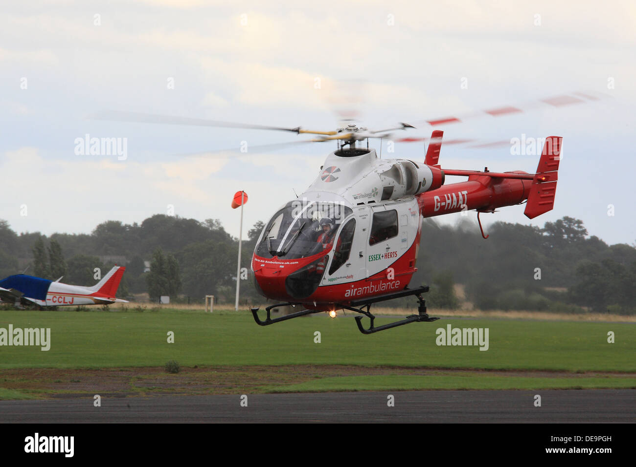 Essex and Herts Air Ambulance Police Aviation Services MD Helicopters MD-900 Explorer aircraft Stock Photo