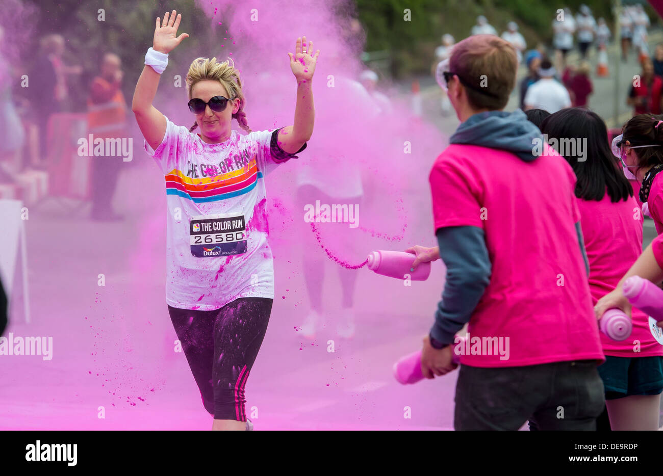 Dulux Colour Run takes place in Brighton, Sussex, UK. Known as the ...