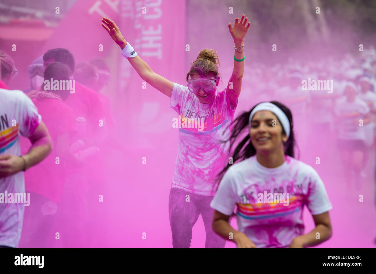 Dulux Colour Run takes place in Brighton, Sussex, UK. Known as the ...