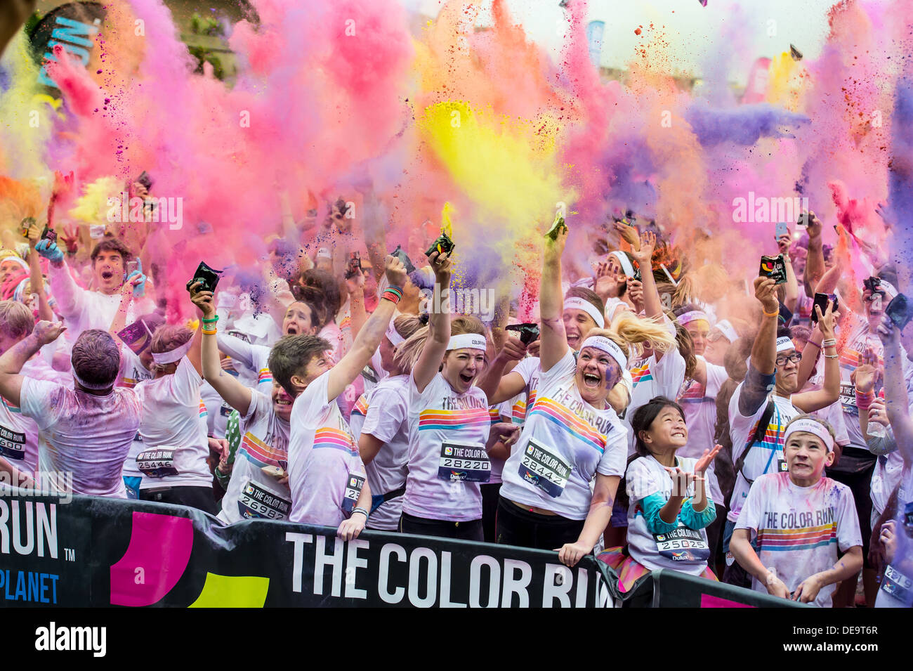 Dulux Colour Run takes place in Brighton, Sussex, UK. Known as the
