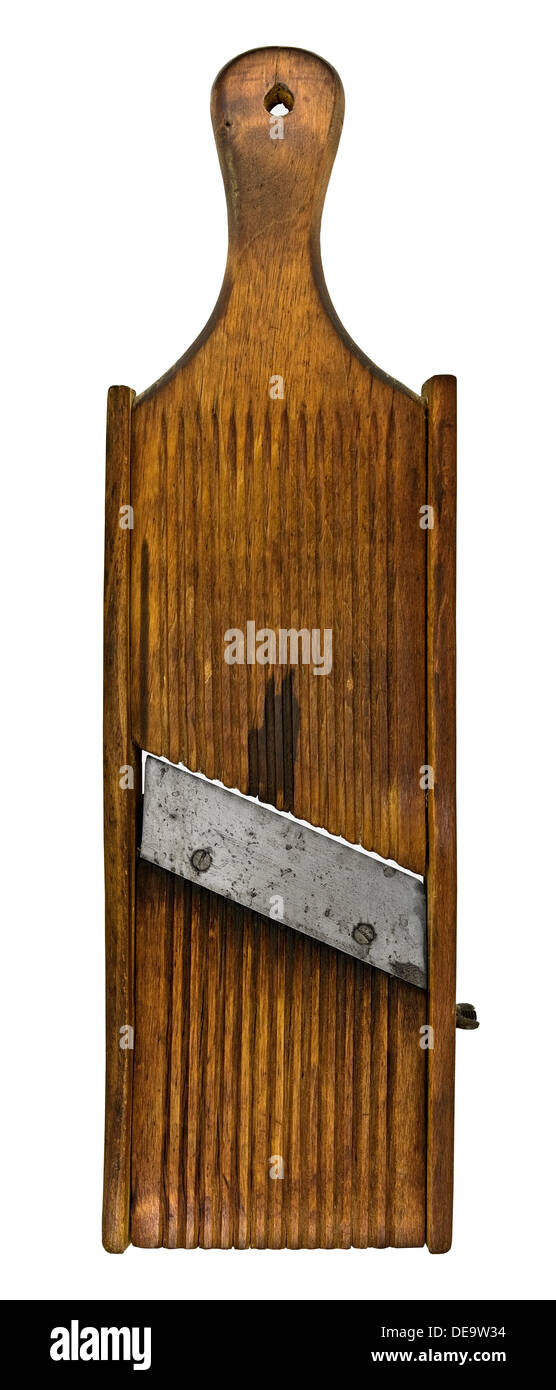 https://c8.alamy.com/comp/DE9W34/vintage-wooden-shredder-slicer-mandoline-type-board-clipping-path-DE9W34.jpg