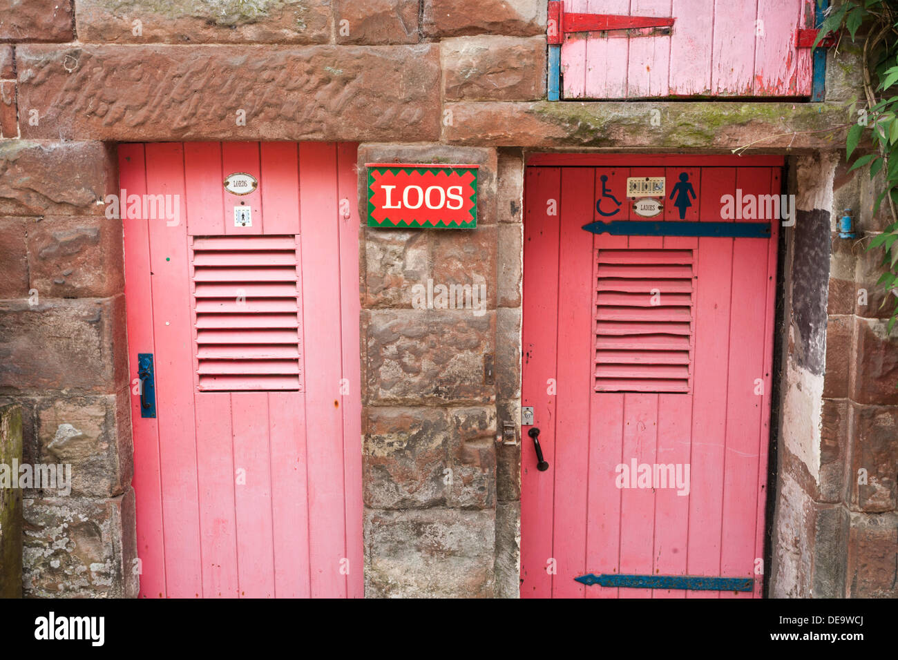 Amusing Lords & Ladies signs on the toilets at Little Salkeld Watermill ...