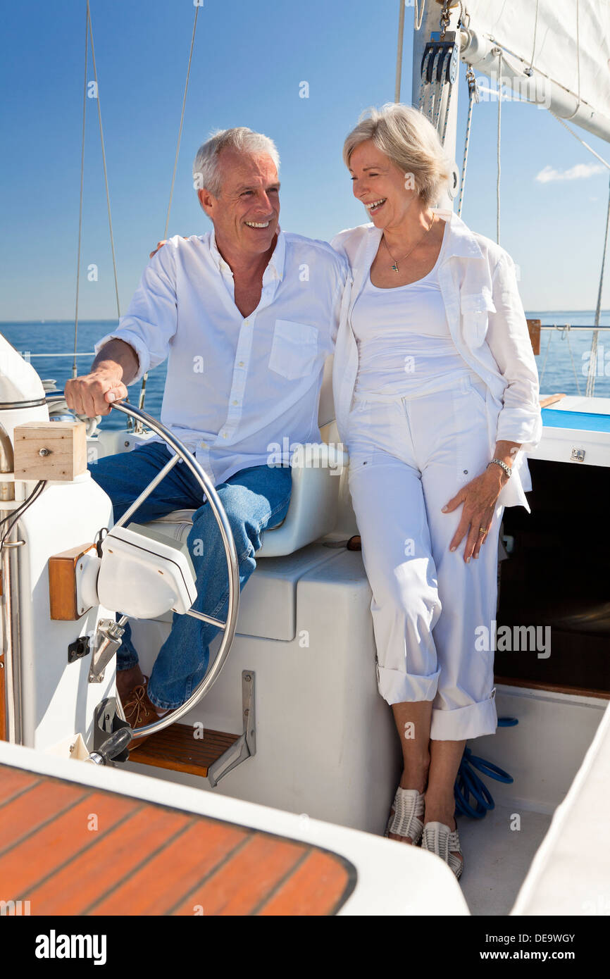 Woman wheel boat hi-res stock photography and images - Alamy