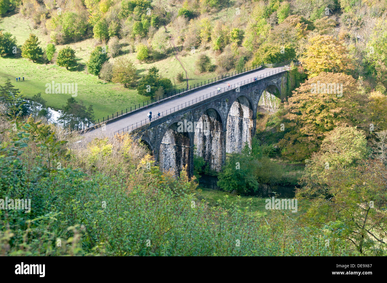 Monsal Dale and Headstone Viaduct, Peak District National Park, Derbyshire, England, UK Stock Photo