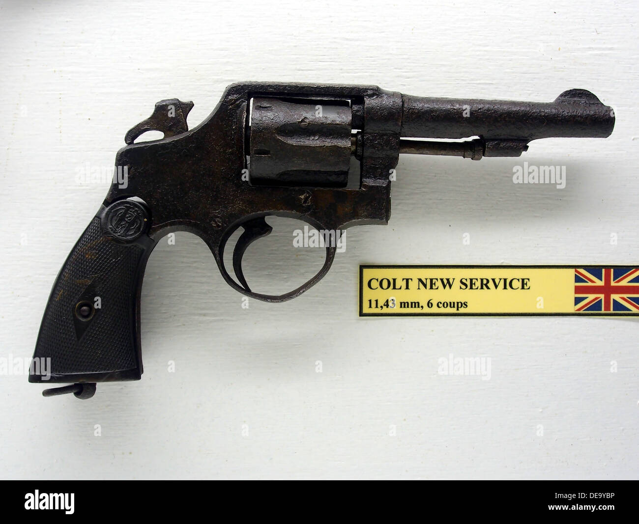 Colt New Service, 11,43mm 6 rounds, Mus e Somme 1916, 032 Stock Photo