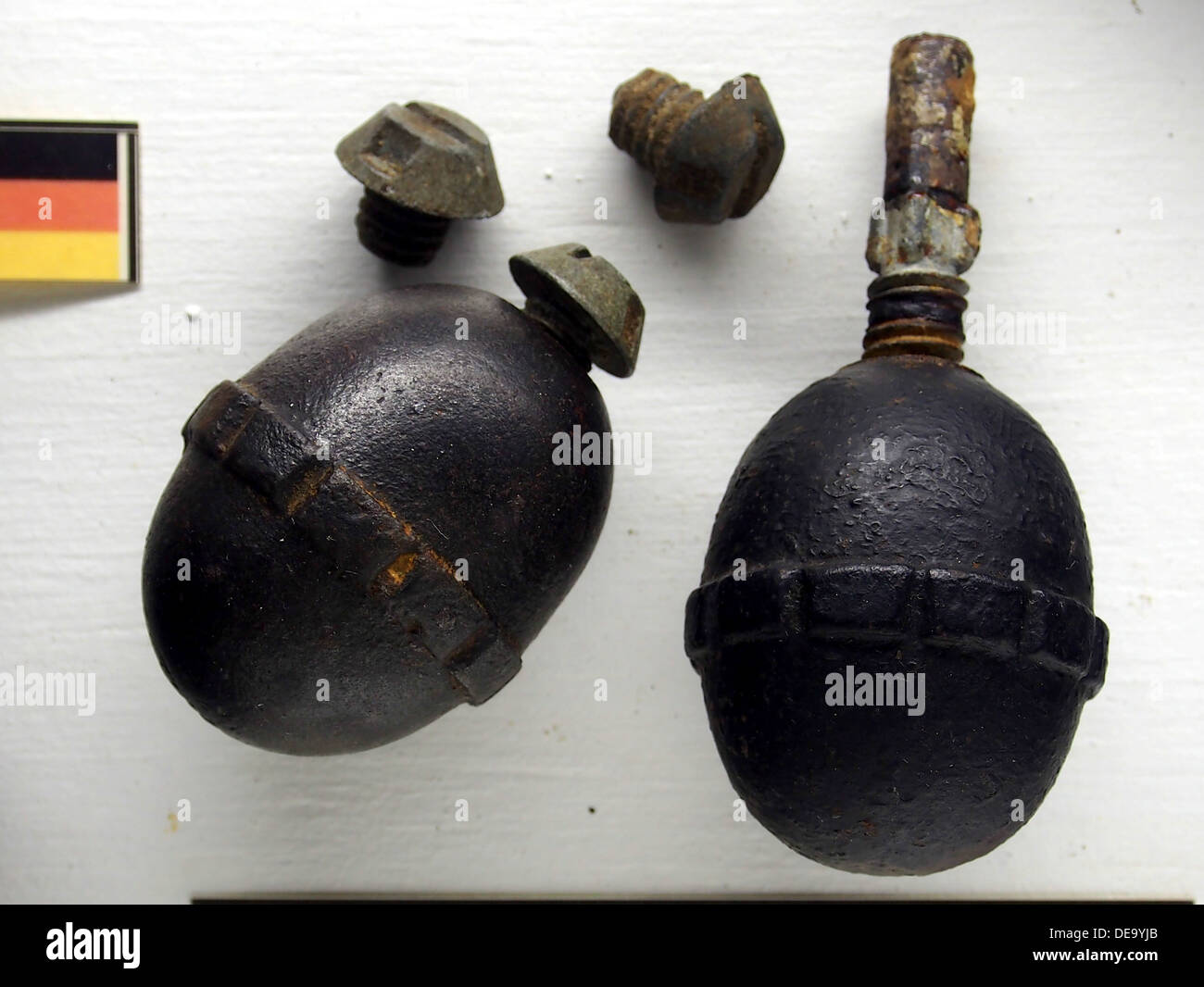 Egg grenade, Mus e Somme 1916, 043 Stock Photo