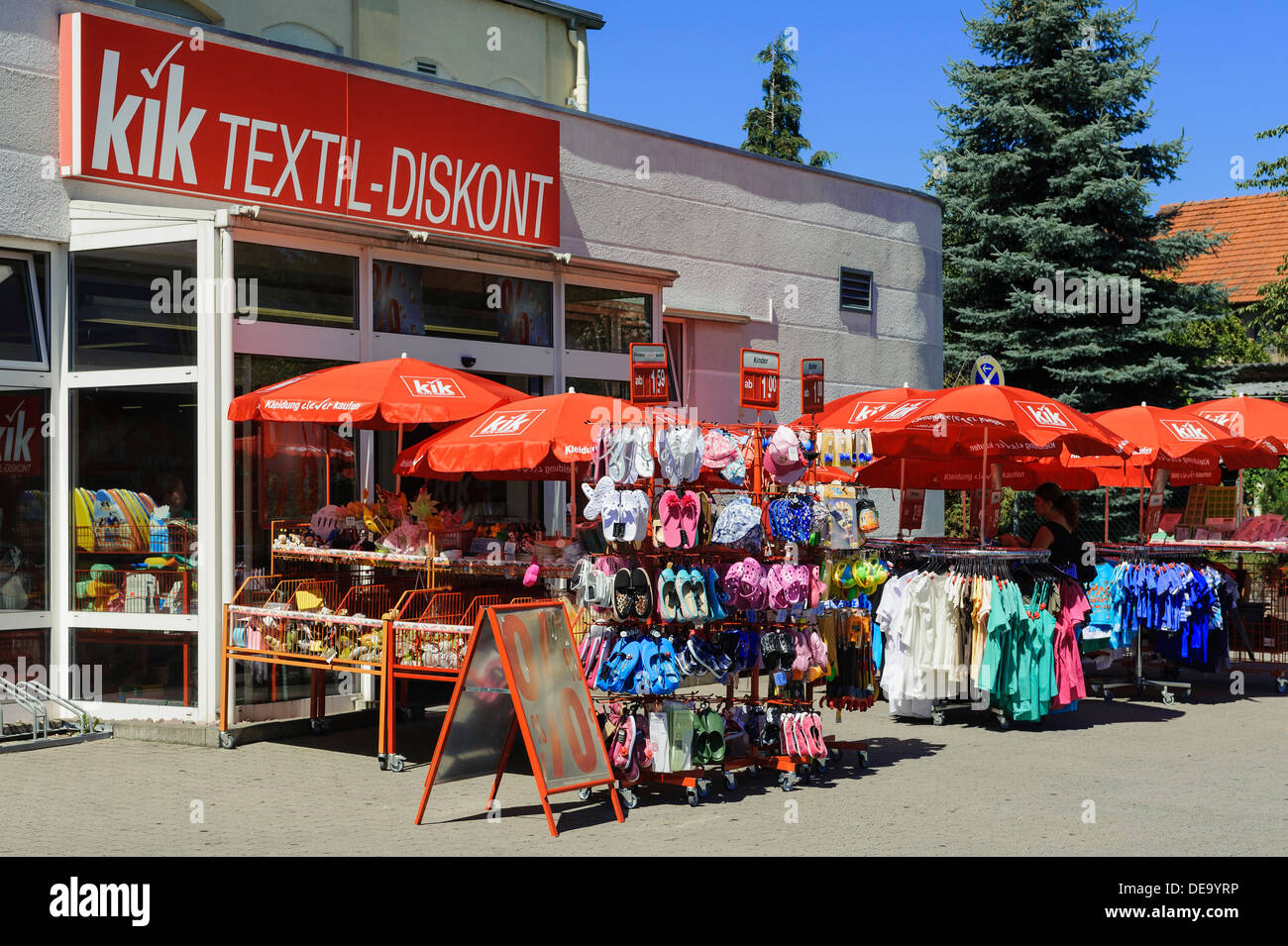 kik-Textile market in Erlenbach on Main, Bavaria, Germany Stock Photo -  Alamy