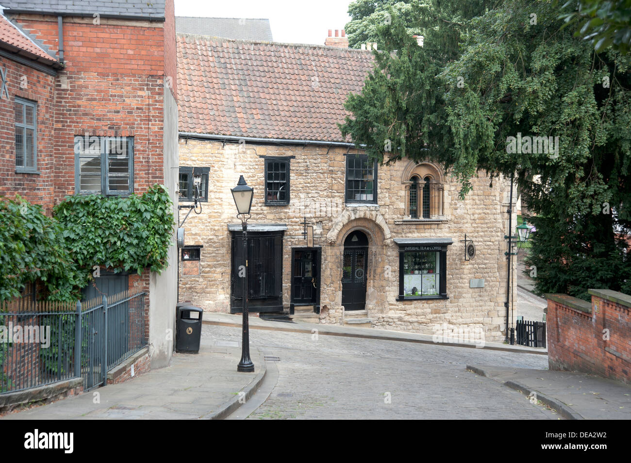 'Norman house', Steep Hill, Lincolnshire, England Stock Photo
