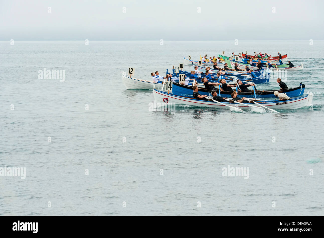 Traditional rowing boat(s) in the Faroe Islands Stock Photo - Alamy
