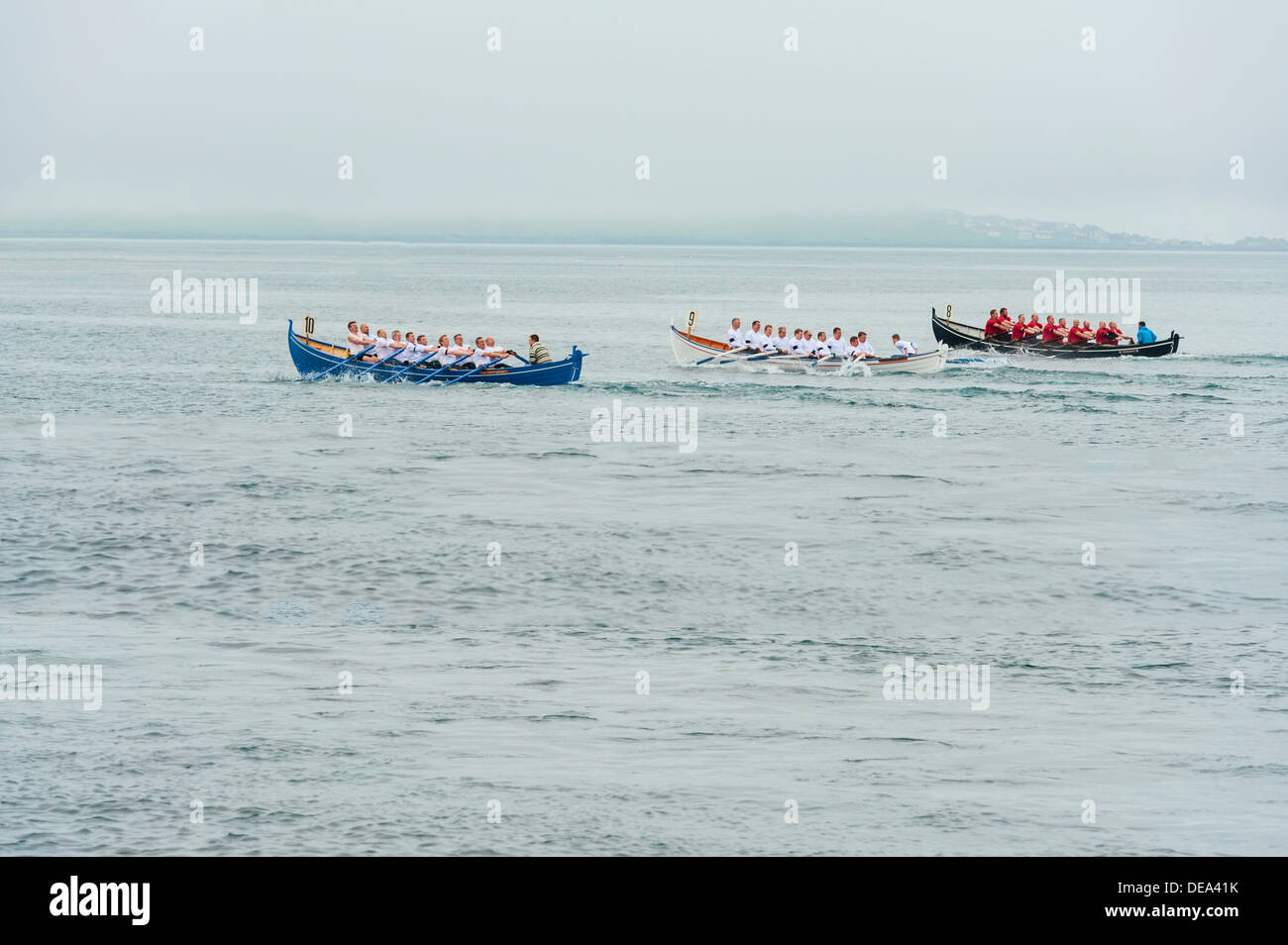 Traditional rowing boat(s) in the Faroe Islands Stock Photo - Alamy