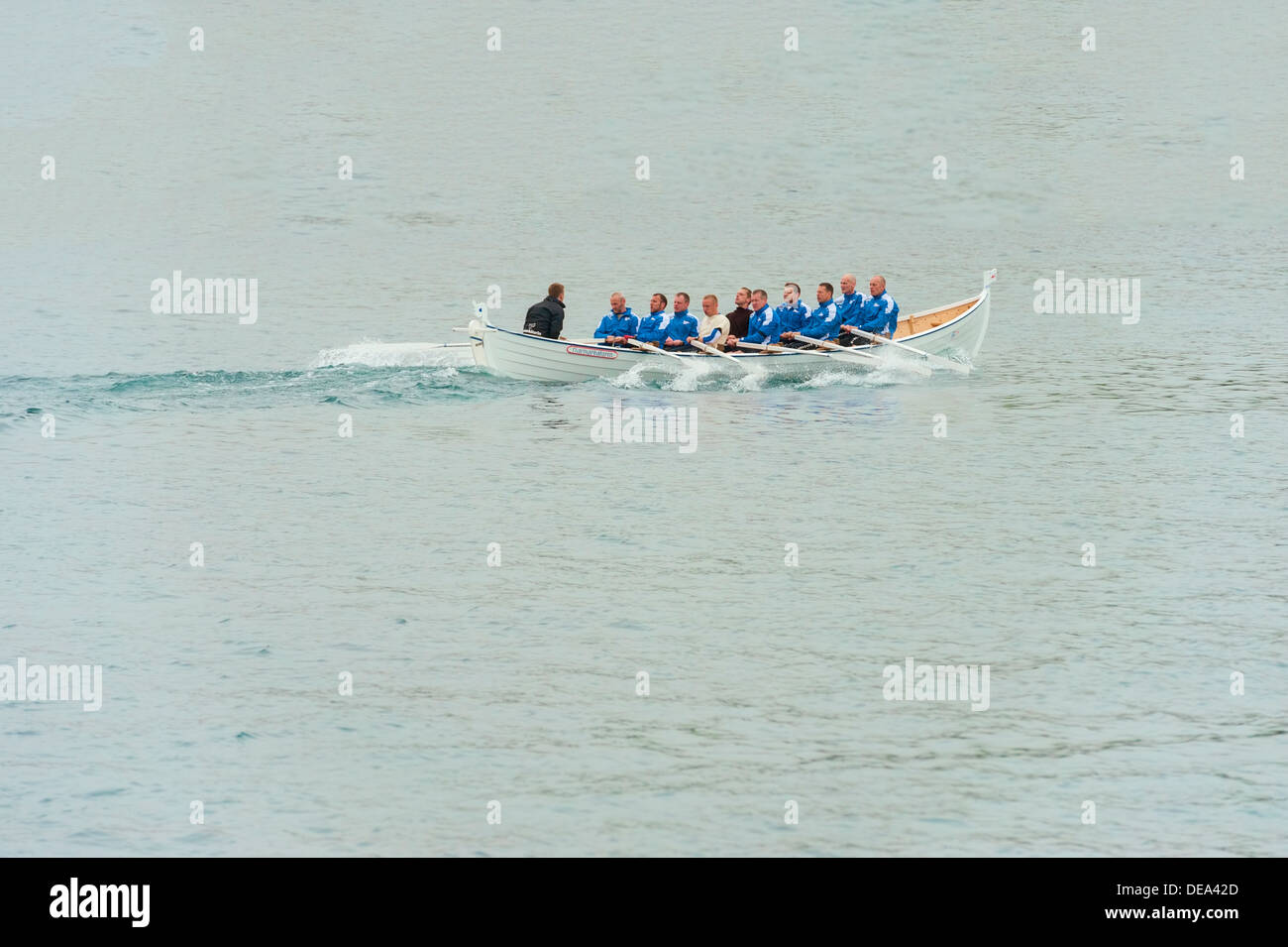 Traditional rowing boat(s) in the Faroe Islands Stock Photo - Alamy