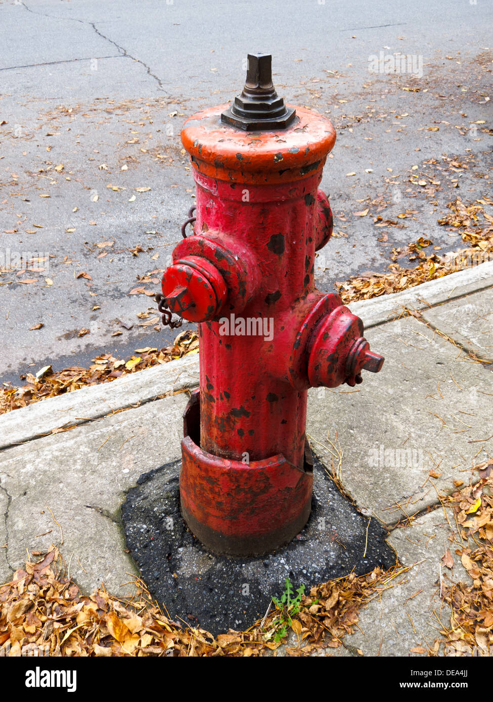 Old fire hydrant in a Montreal, Quebec street Stock Photo Alamy