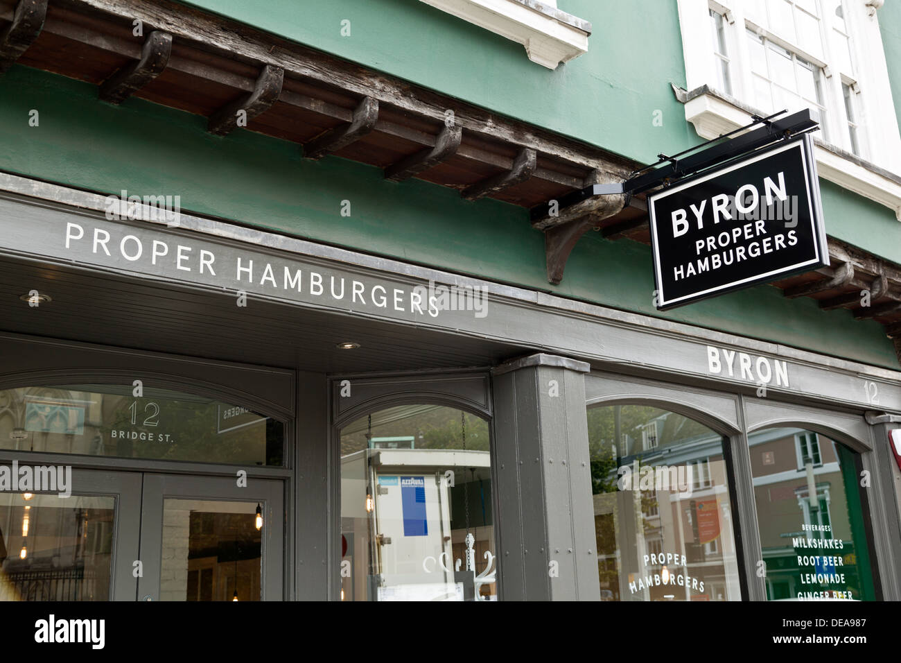 Byron Proper Hamburgers restaurant in Cambridge, England Stock Photo