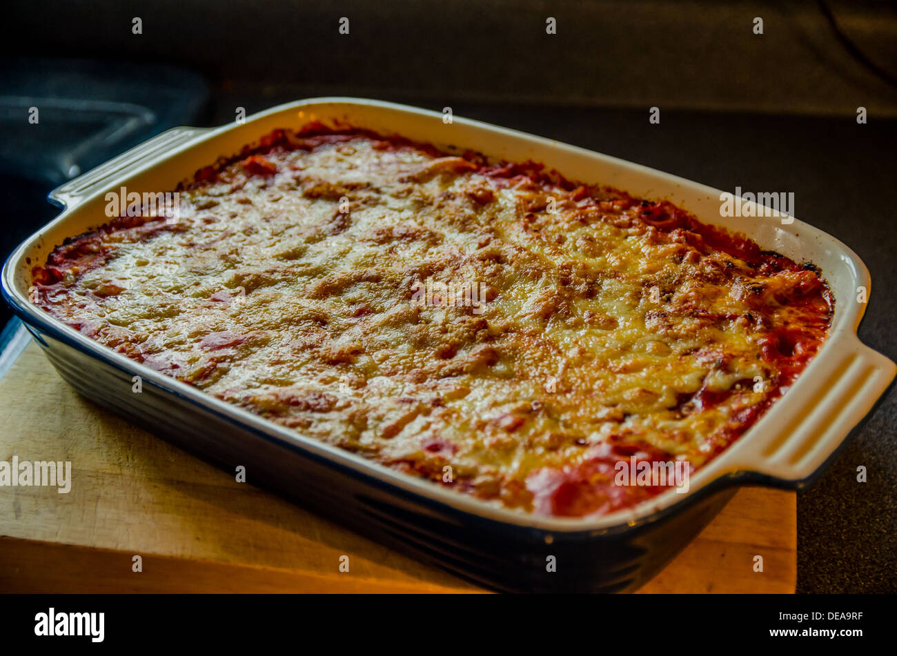 Homemade Lasagna Stock Photo