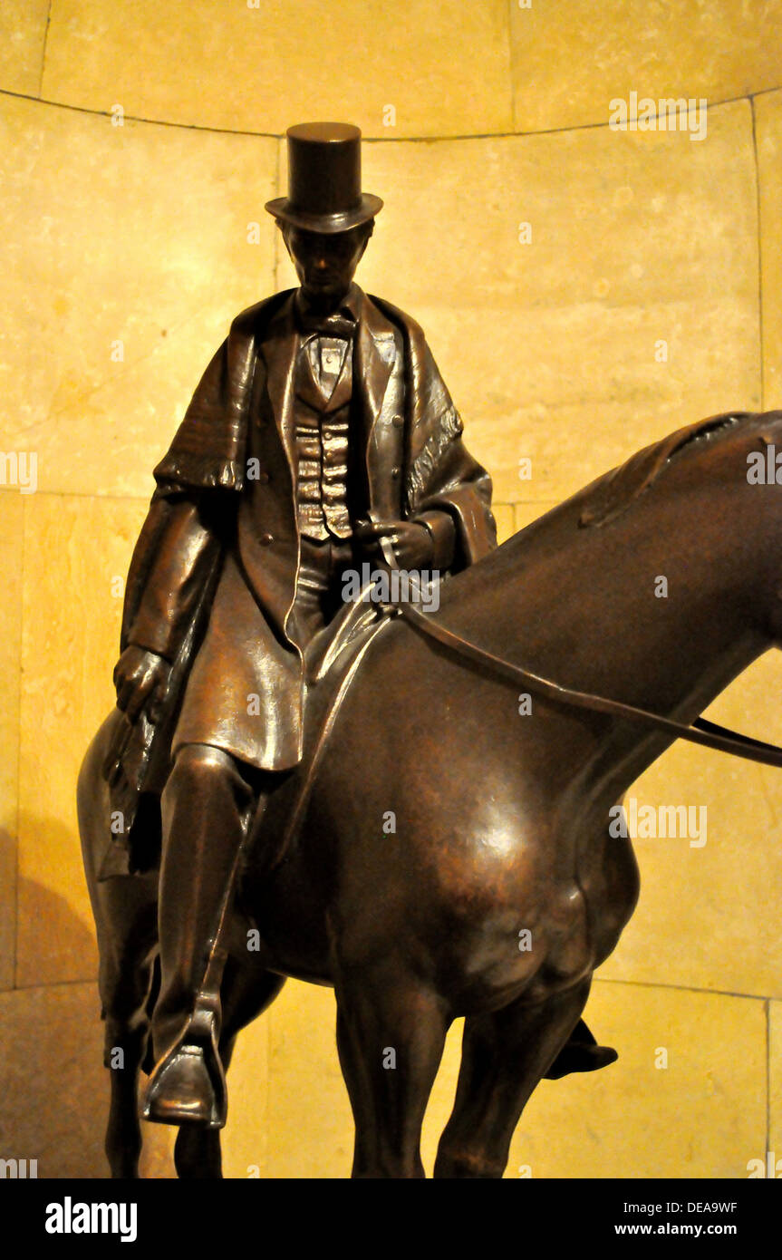 Statue abraham lincoln horse on hires stock photography and images Alamy