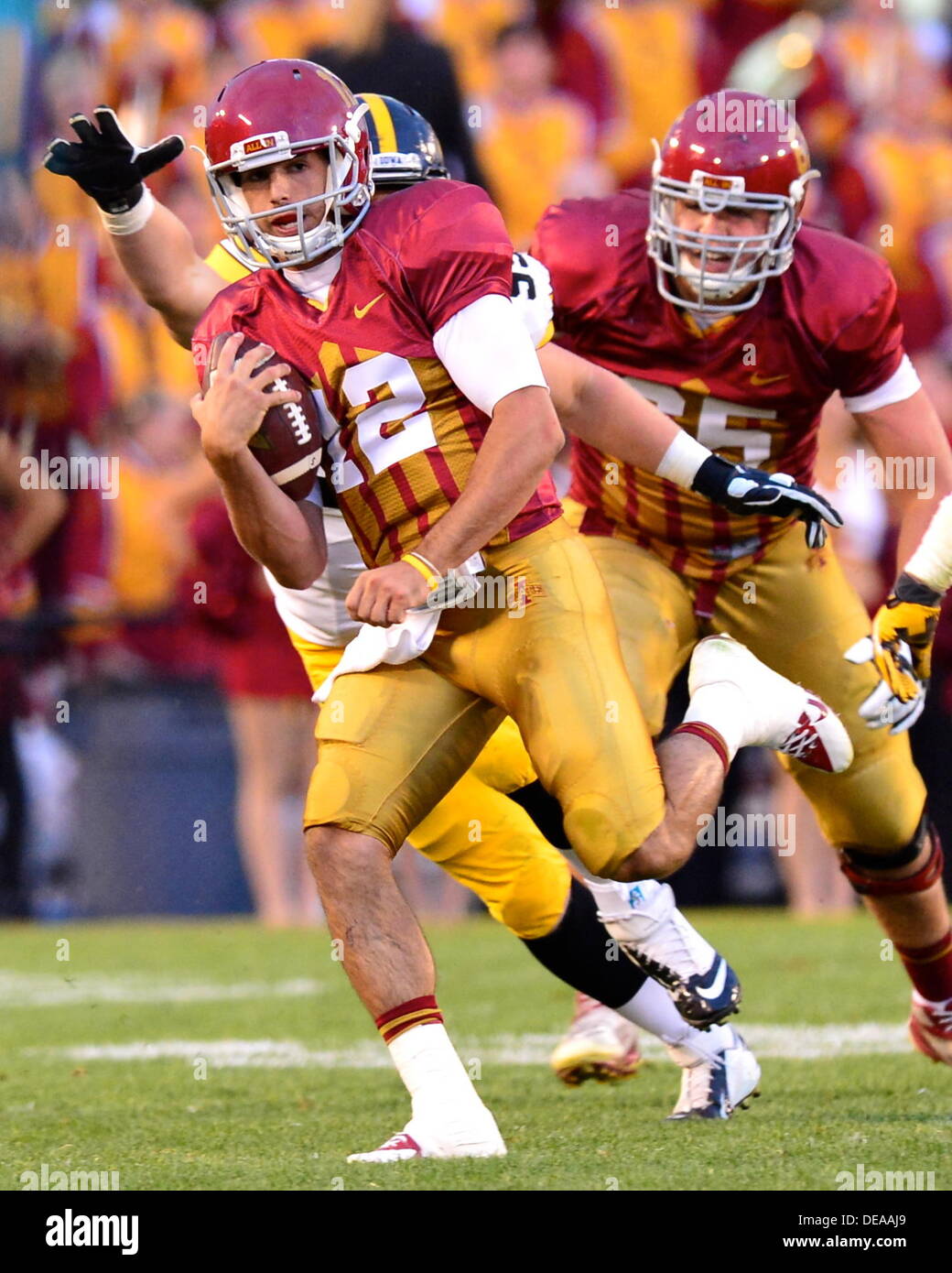 Sept. 14, 2013 - Ames, Iowa, United States of America - August 31st., 2013:  Iowa State QB #12 Sam Richardson in action during the NCAA football game  between the Iowa State Cyclones