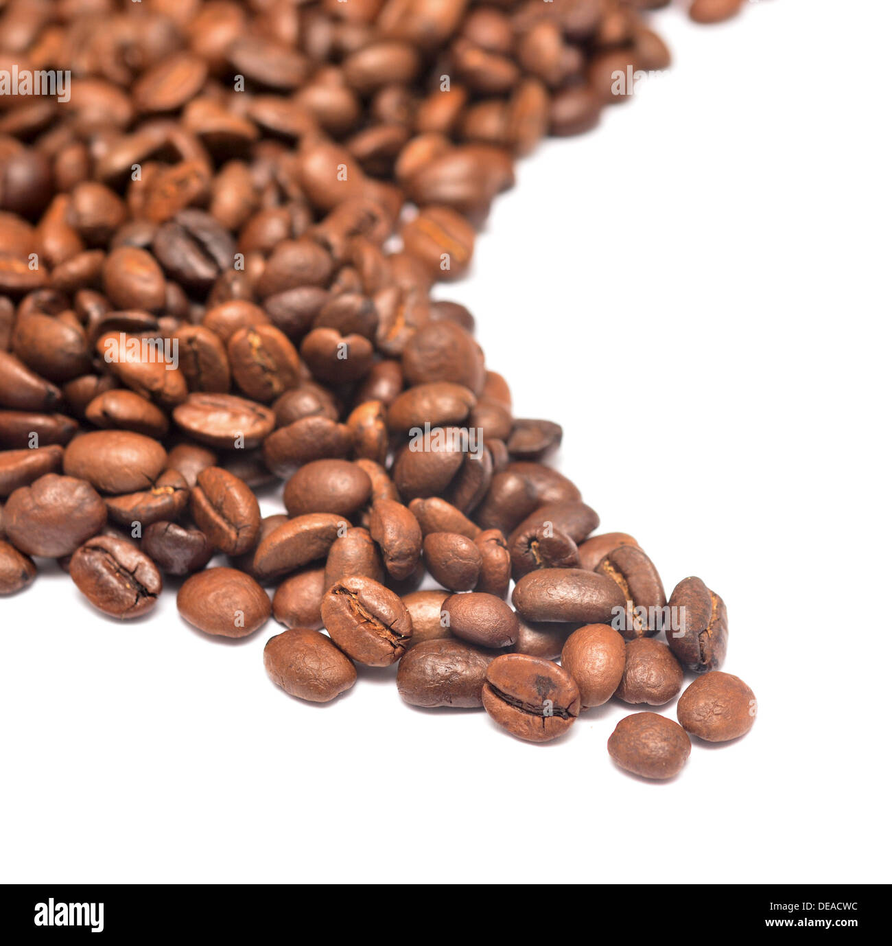 coffee beans isolated on white background Stock Photo - Alamy