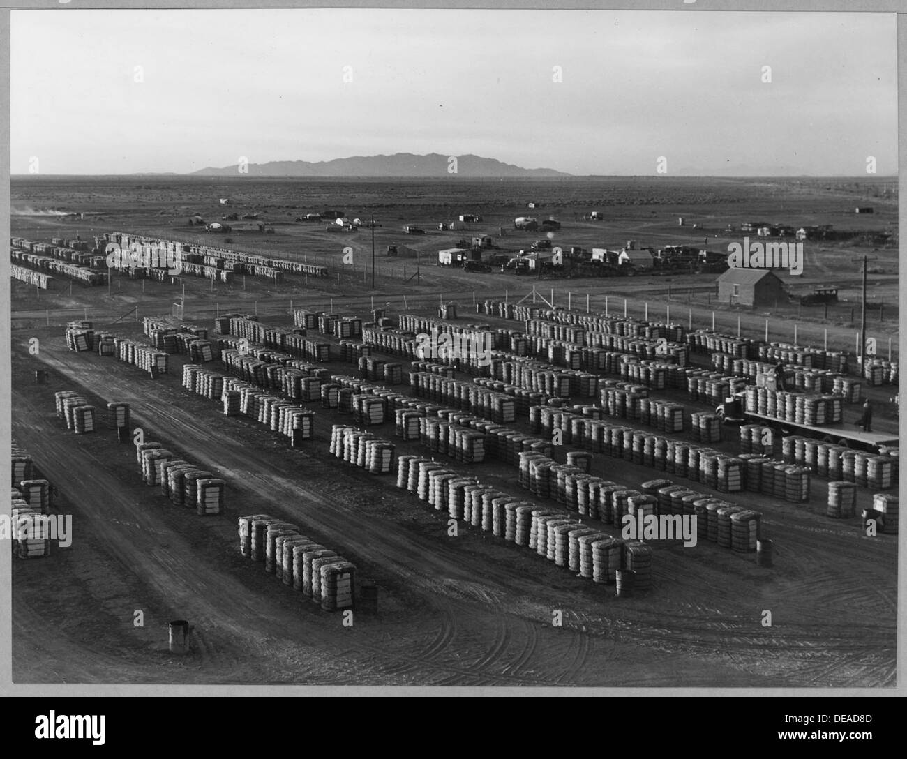 Eloy, Pinal County, Arizona. Outskirts of Eloy seen from water tower of