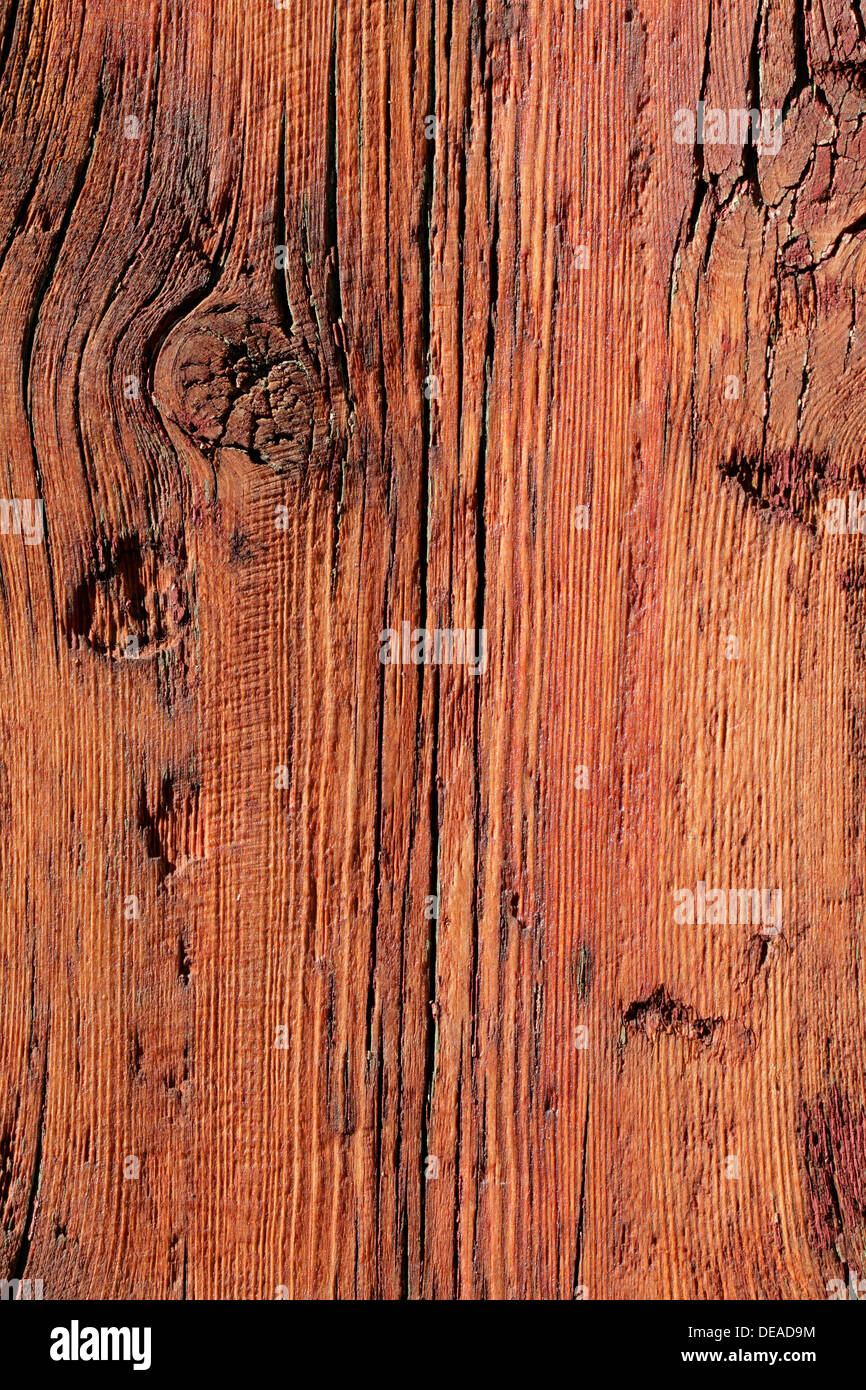 Textured background of rough, weathered wood Stock Photo