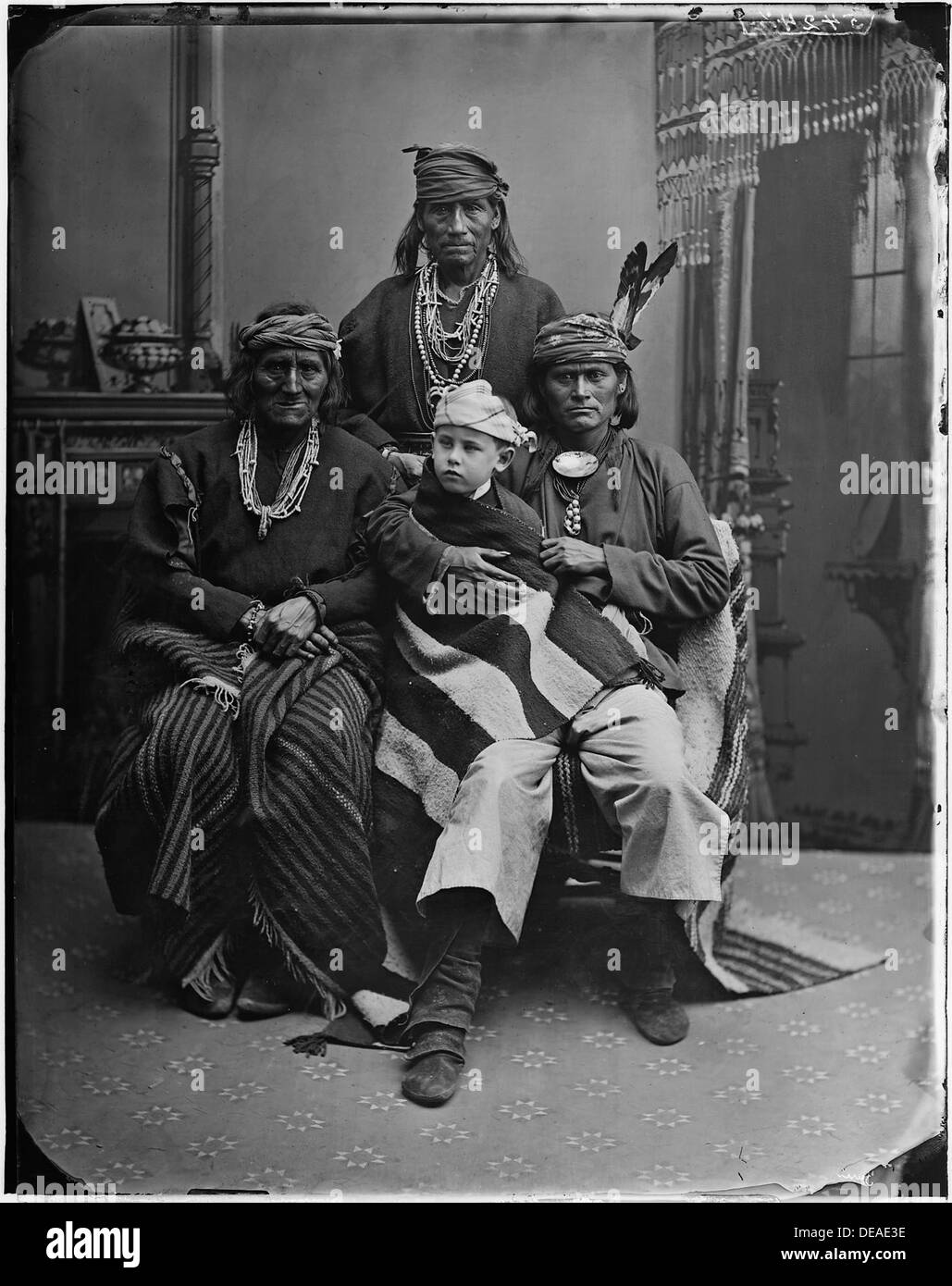 Old zuni chiefs with boy hires stock photography and images Alamy